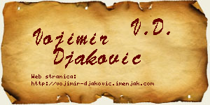 Vojimir Đaković vizit kartica